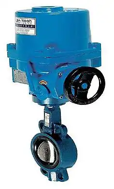 Motoros pillangószelep NA hajtóművel